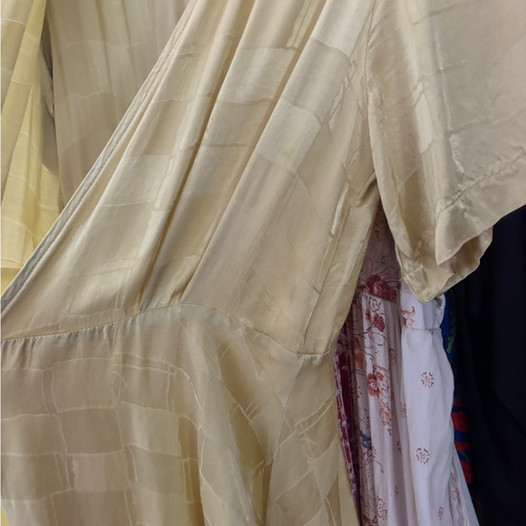 Fate SATIN WRAP DRESS YELLOW medium - Picture 5 of 6